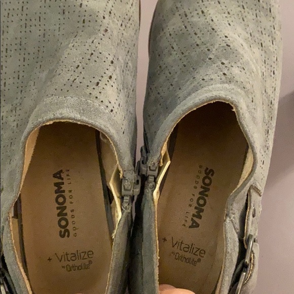 Sued grey booties from Sonoma size 8 - Picture 5 of 6